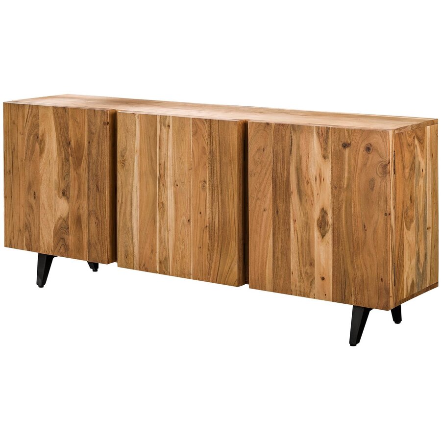 Block Massief Acacia Dressoir 3-Deuren Block Massief Acacia Dressoir 3-Deuren