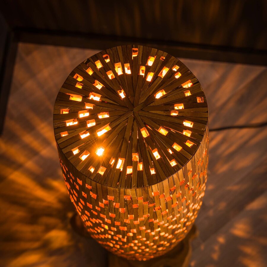 Bars Teakhouten Vloerlamp Small Bars Teakhouten Vloerlamp Small