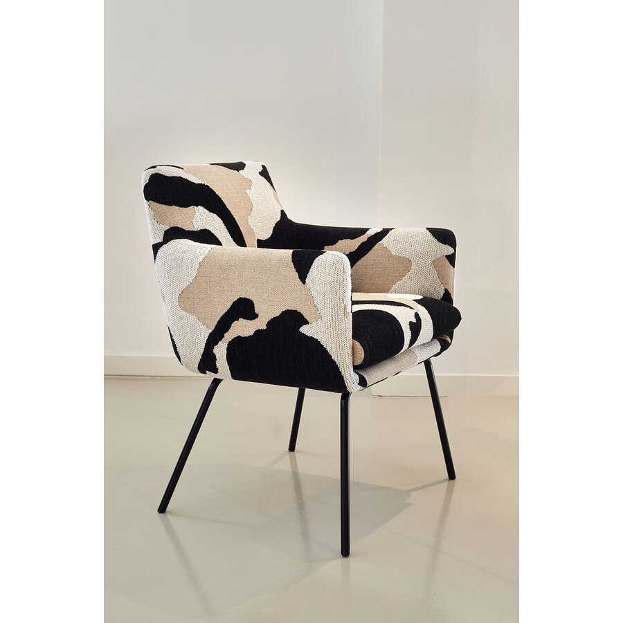 Moa Bistro Stoel Beige / Zwart