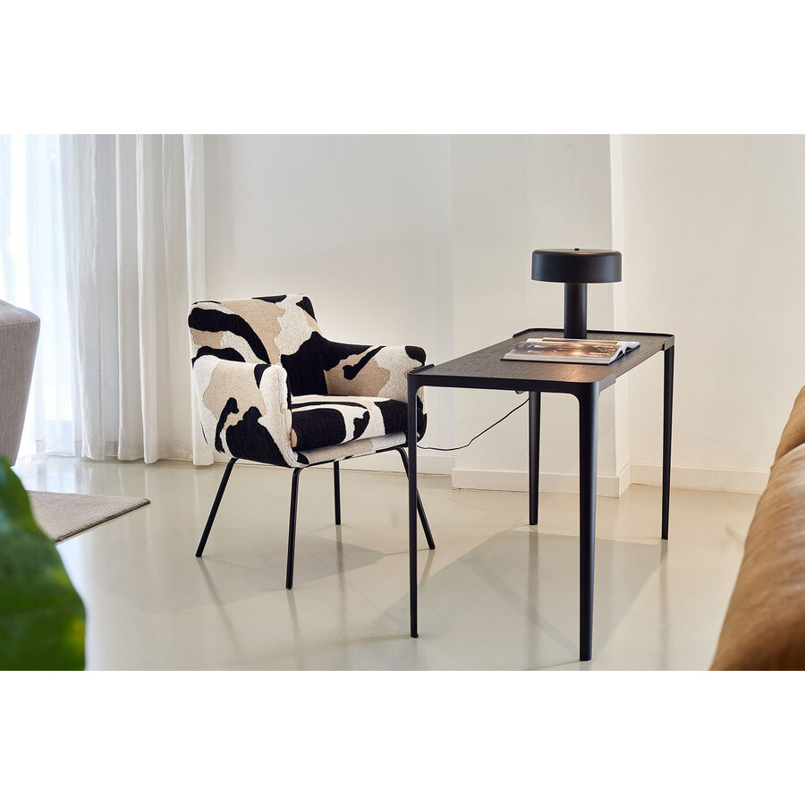 Moa Bistro Stoel Beige / Zwart