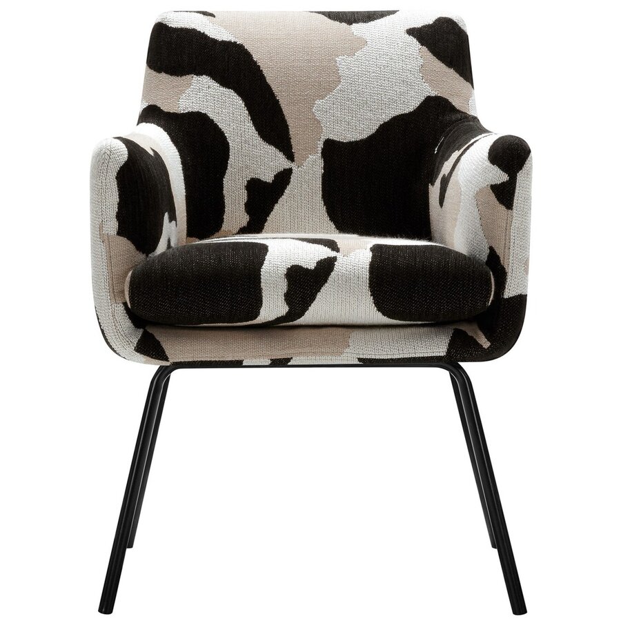 Moa Bistro Stoel Beige / Zwart