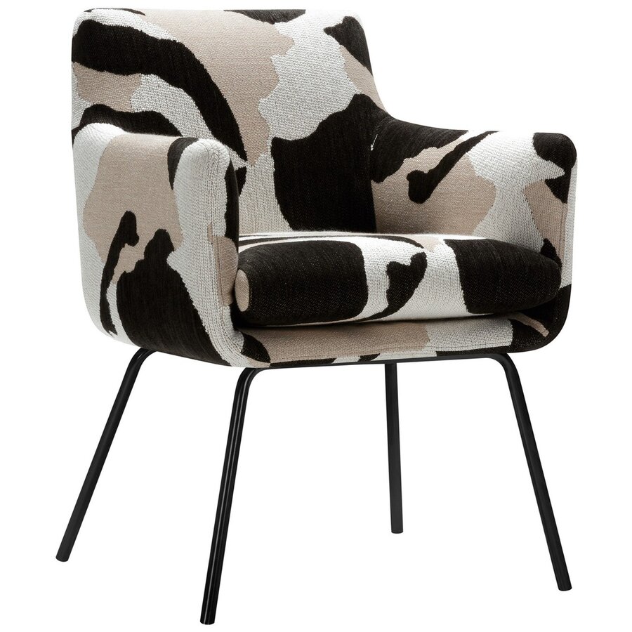 Moa Bistro Stoel Beige / Zwart