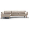 Emma Chenille 2-Zits Bank + Chaise Longue Links