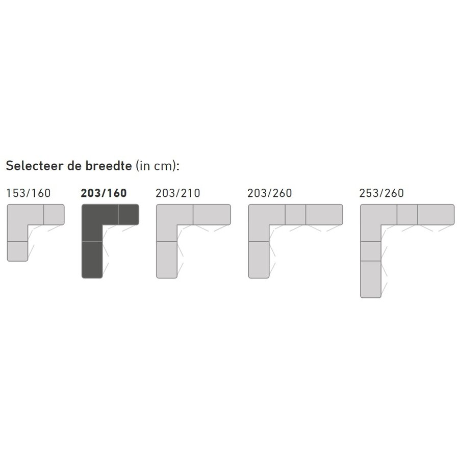 Nougat 90° Hoek Kledingkast 5 Deurs Nougat 90° Hoek Kledingkast 5 Deurs