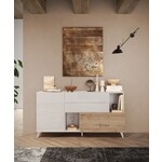 Benvenuto Design Monaco HG Wit / Kadiz Eiken Dressoir 180 cm Benvenuto Design Monaco HG Wit / Kadiz Eiken Dressoir 180 cm