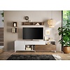 Monaco HG Wit / Mercure Eiken TV-meubel 240 cm