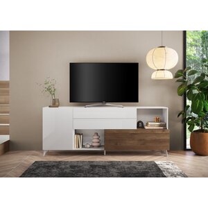 Benvenuto Design Monaco HG Wit / Mercure Eiken Dressoir 240 cm