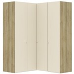 Jutzler Cozy White Glas 90° Hoek Kledingkast 4 Deuren Jutzler Cozy White Glas 90° Hoek Kledingkast 4 Deuren