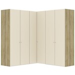 Jutzler Cozy White Glas 90° Hoek Kledingkast 6 Deuren Jutzler Cozy White Glas 90° Hoek Kledingkast 6 Deuren