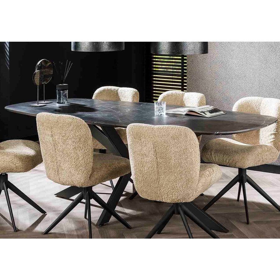 König Deens Ovaal Eettafel 215 cm