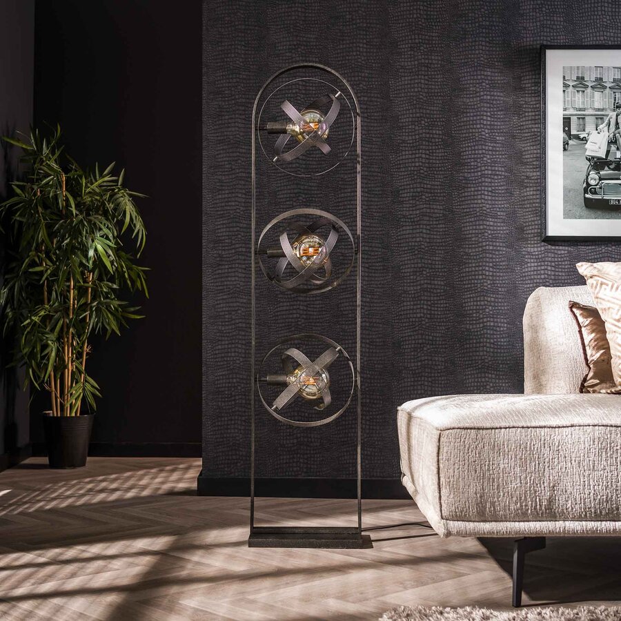 Cosmos Mesh Vloerlamp 3L Artic Zwart Cosmos Mesh Vloerlamp 3L Artic Zwart