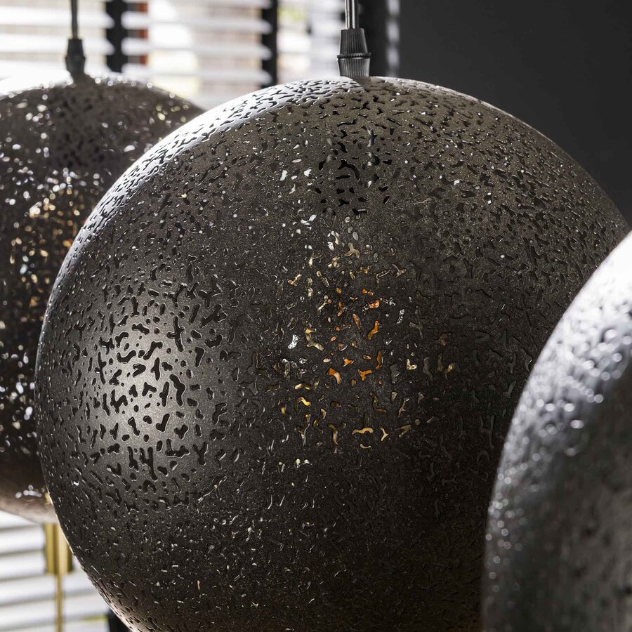 Zip Artic Zwart Hanglamp 3L Ø30 Zip Artic Zwart Hanglamp 3L Ø30