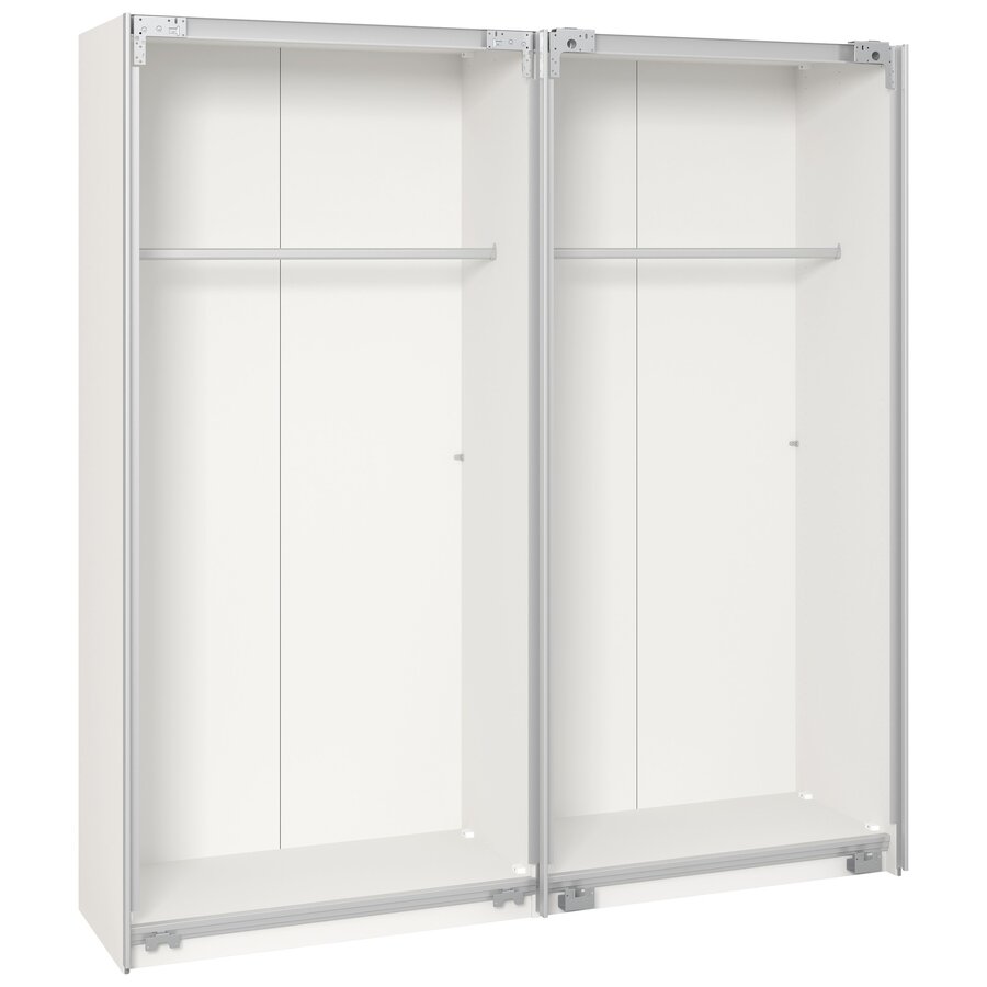 Donker Rookglas Schuifdeurkast 202 cm Donker Rookglas Schuifdeurkast 202 cm