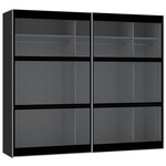 Jutzler Donker Rookglas Schuifdeurkast 253 cm Jutzler Donker Rookglas Schuifdeurkast 253 cm