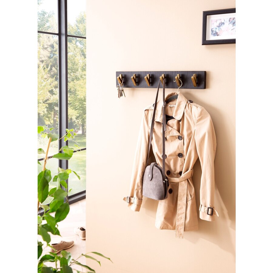 Bento Mango / Goud Kapstok 6 Haken Bento Mango / Goud Kapstok 6 Haken