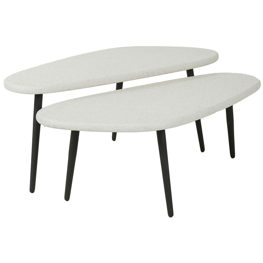 Stone Organic Salontafel Set Hoekvormig