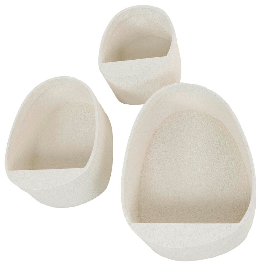 Stone Organic Wandschap Set van 3 Druppel Stone Organic Wandschap Set van 3 Druppel