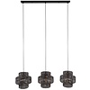 Lantern Hanglamp 3L Zwart/Bruin