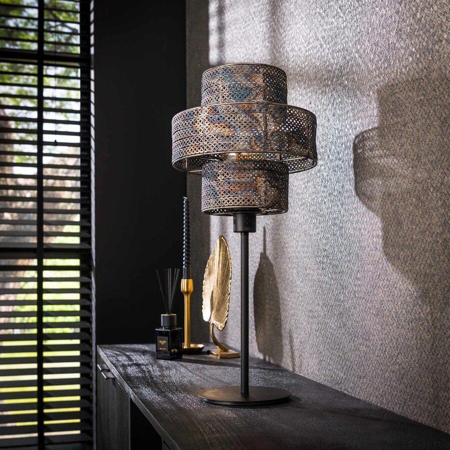 Lantern Tafellamp Zwart/Bruin Lantern Tafellamp Zwart/Bruin