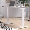 Jet 140 cm Cashmere / Wit Elektrische Zit Sta Bureautafel