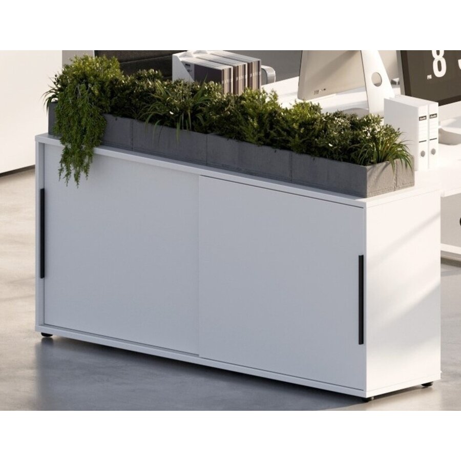 Mailand Wit Dressoir met Schuifdeuren Mailand Wit Dressoir met Schuifdeuren