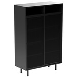 Hygge Interiors Veep Zwart Opbergkast Schuifdeur H140 cm Hygge Interiors Veep Zwart Opbergkast Schuifdeur H140 cm