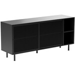 Hygge Interiors Veep Zwart Dressoir Schuifdeur 160 cm Hygge Interiors Veep Zwart Dressoir Schuifdeur 160 cm