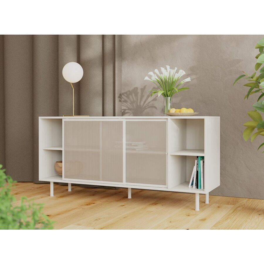 Veep Greige Dressoir Schuifdeur 160 cm Veep Greige Dressoir Schuifdeur 160 cm