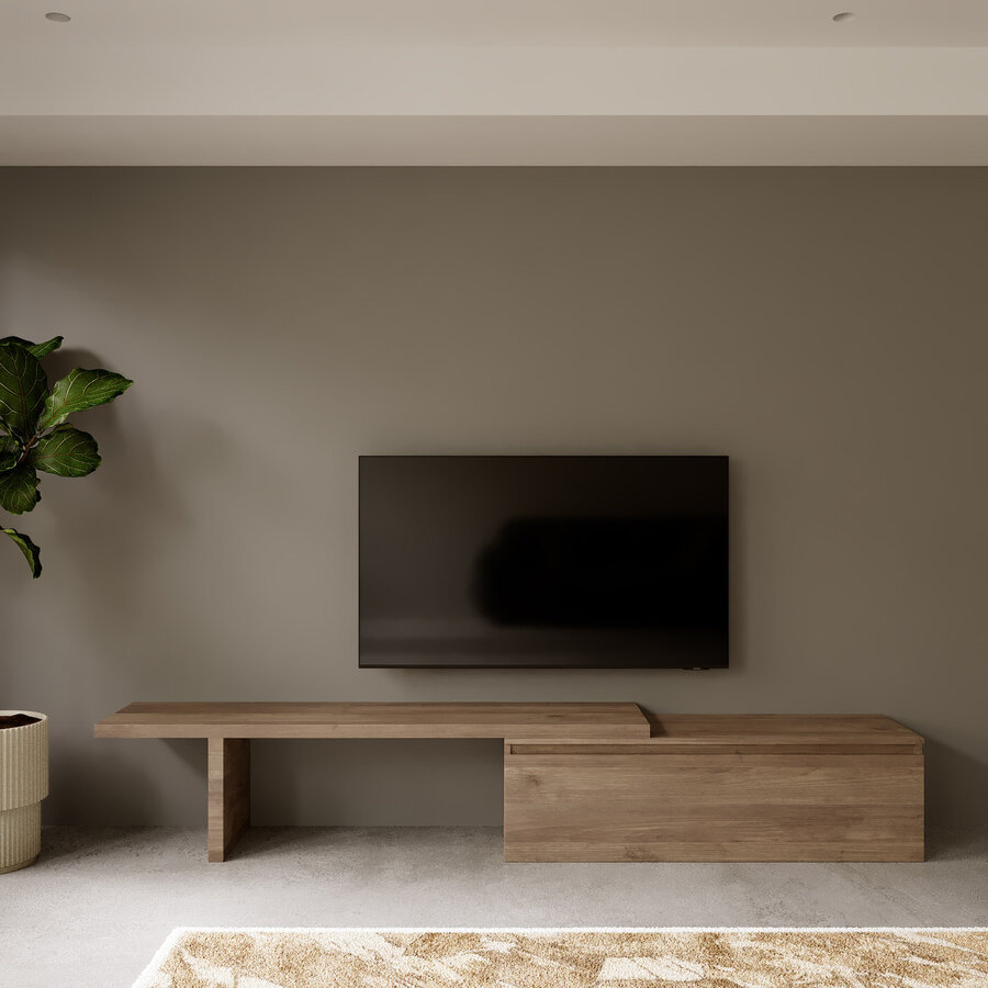 Infinity 2.0 T Shape TV meubel Mercure Eiken Infinity 2.0 T Shape TV meubel Mercure Eiken