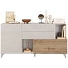 Monaco HG Wit / Kadiz Eiken Dressoir 180 cm