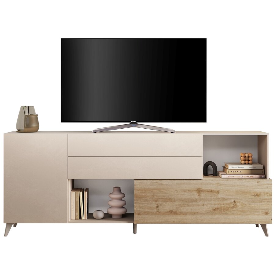 Monaco Cashmere / Kadiz Eiken Dressoir 240 cm