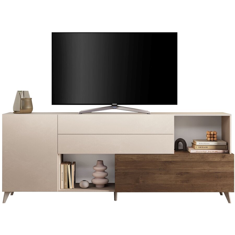 Monaco Cashmere / Mercure Eiken Dressoir 240 cm Monaco Cashmere / Mercure Eiken Dressoir 240 cm