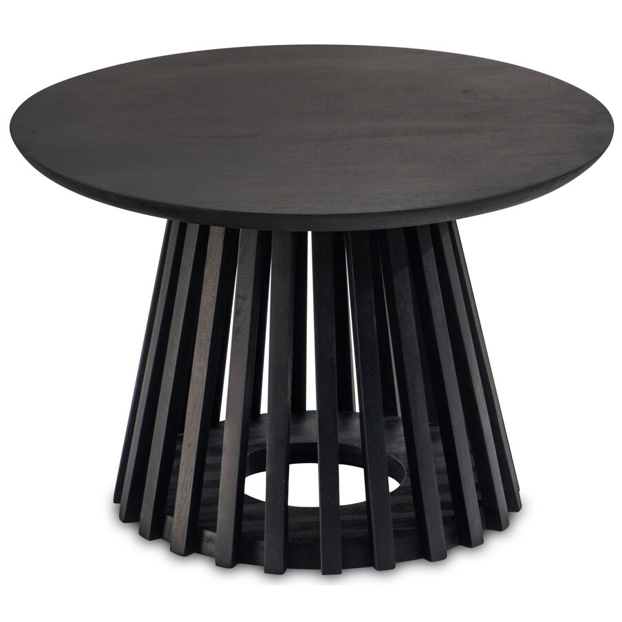 Jolie Ronde Salontafel Zwart Mango Jolie Ronde Salontafel Zwart Mango
