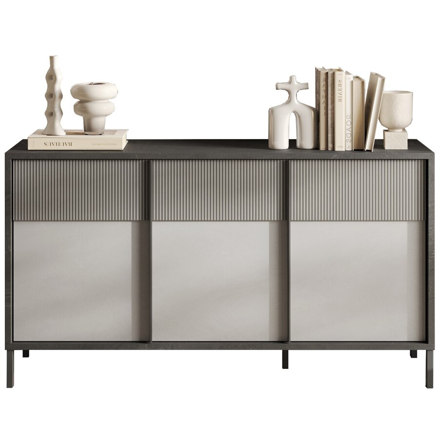 Everest Piombo / Gesso / Ardesia Dressoir 3-Deuren