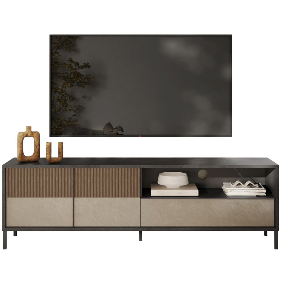 Everest Lava/Argilla/Mercure TV-meubel 206 cm Everest Lava/Argilla/Mercure TV-meubel 206 cm