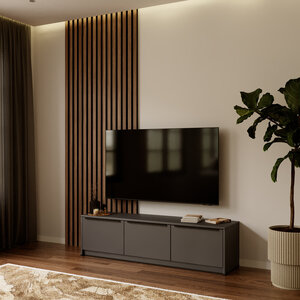 Artego Design Hugo 153 cm TV Ladekast Staand Turin Grafiet