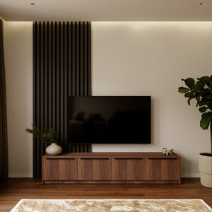 Artego Design Hugo 203 cm TV Ladekast Staand Trentino Walnoot