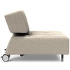 Long Horn Beige Bouclé Fauteuil