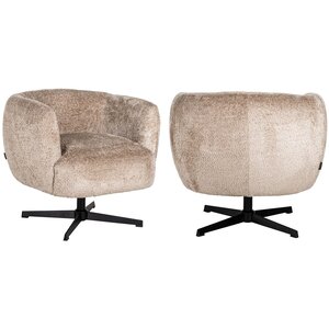 Richmond Interiors Estelle Naturel Sheep Draaifauteuil