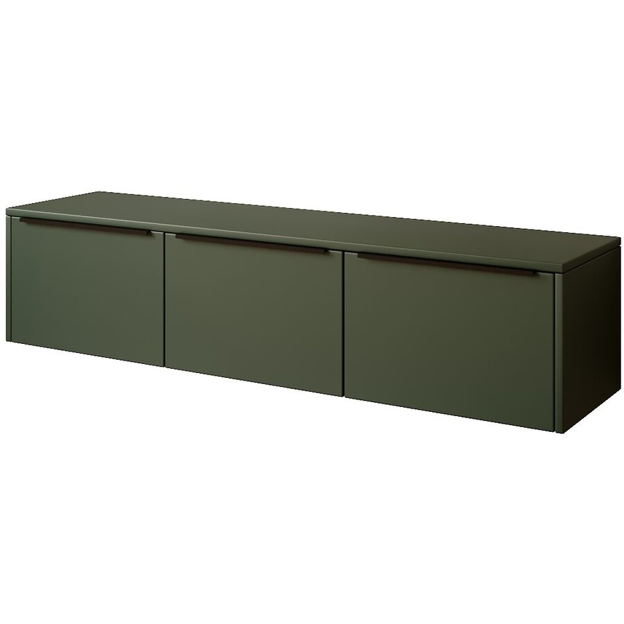 Hugo 153 cm TV Wandmeubel Soft Pro Groen Hugo 153 cm TV Wandmeubel Soft Pro Groen