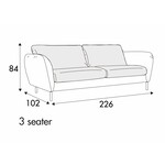 Emma 3-Zits 226 cm Bank Emma 3-Zits 226 cm Bank