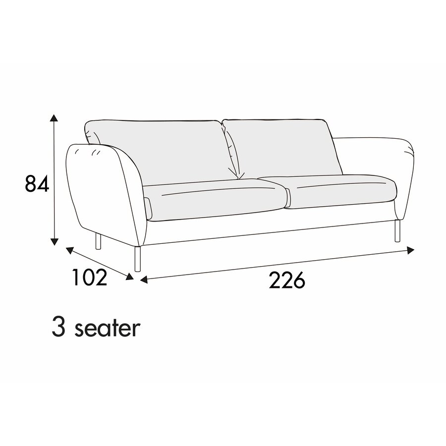 Emma 3-Zits 226 cm Bank Emma 3-Zits 226 cm Bank