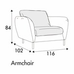 Emma Fauteuil 116 cm Emma Fauteuil 116 cm