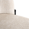 Elvi Beige Chenille Eetkamerstoel