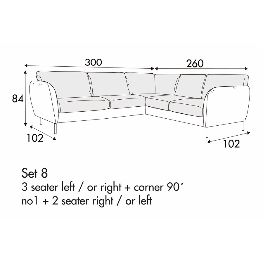Emma Set 8 Rechts/Links Emma Set 8 Rechts/Links