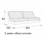 Emma 3-Zits 203 cm Emma 3-Zits 203 cm