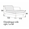 Emma Chaise Longue 113 x 155 cm Rechts/Links Emma Chaise Longue 113 x 155 cm Rechts/Links