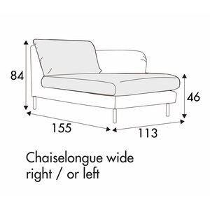 Emma Chaise Longue 113 x 155 cm Rechts/Links