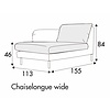 Emma Chaise Longue 113 x 155 cm Rechts/Links