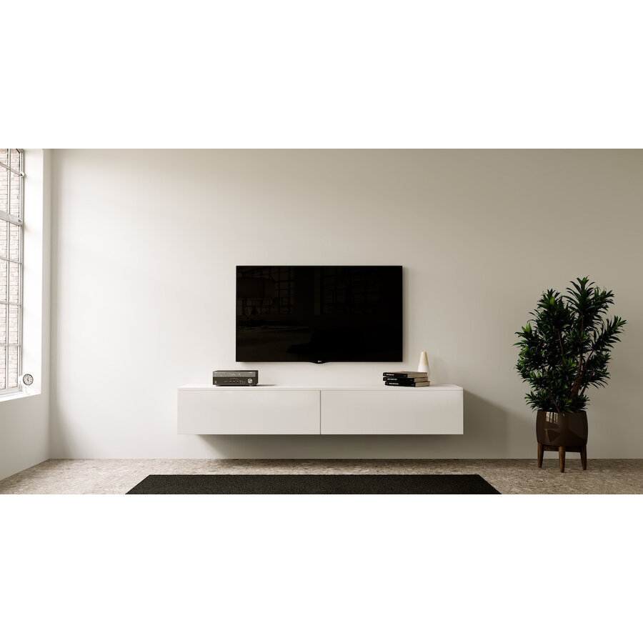 Alpine Wit 200 cm Tweedekans TV Wandmeubel Alpine Wit 200 cm Tweedekans TV Wandmeubel